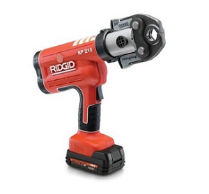 Ridgid RP 210 Battery Press Tool Kit with ProPress Jaws (1/2" – 1 1/4")